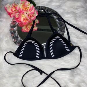Pink Victoria’s Secret Black & White Bikin…